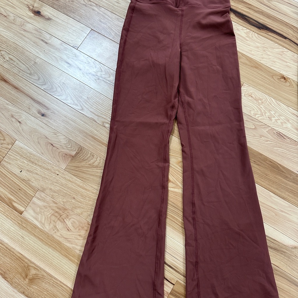 Women's Rust Flared stretch leggings-31” inseam